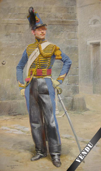 Edouard Detaille - Hussard du VIIIme rgiment de cavalerie